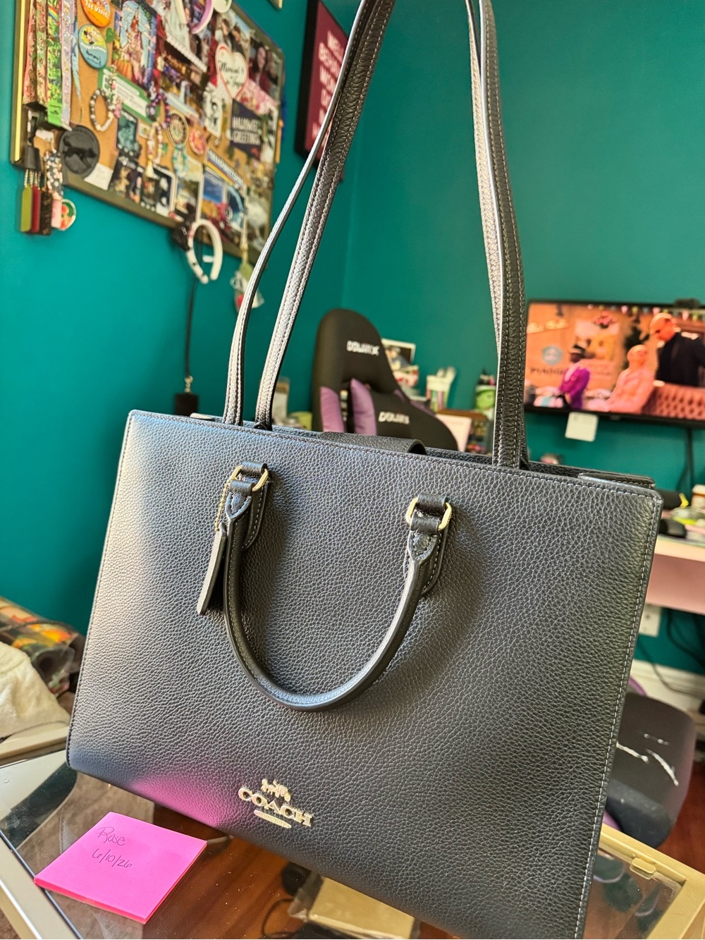 Coach Black Maggie Tote - Picture 2 of 9